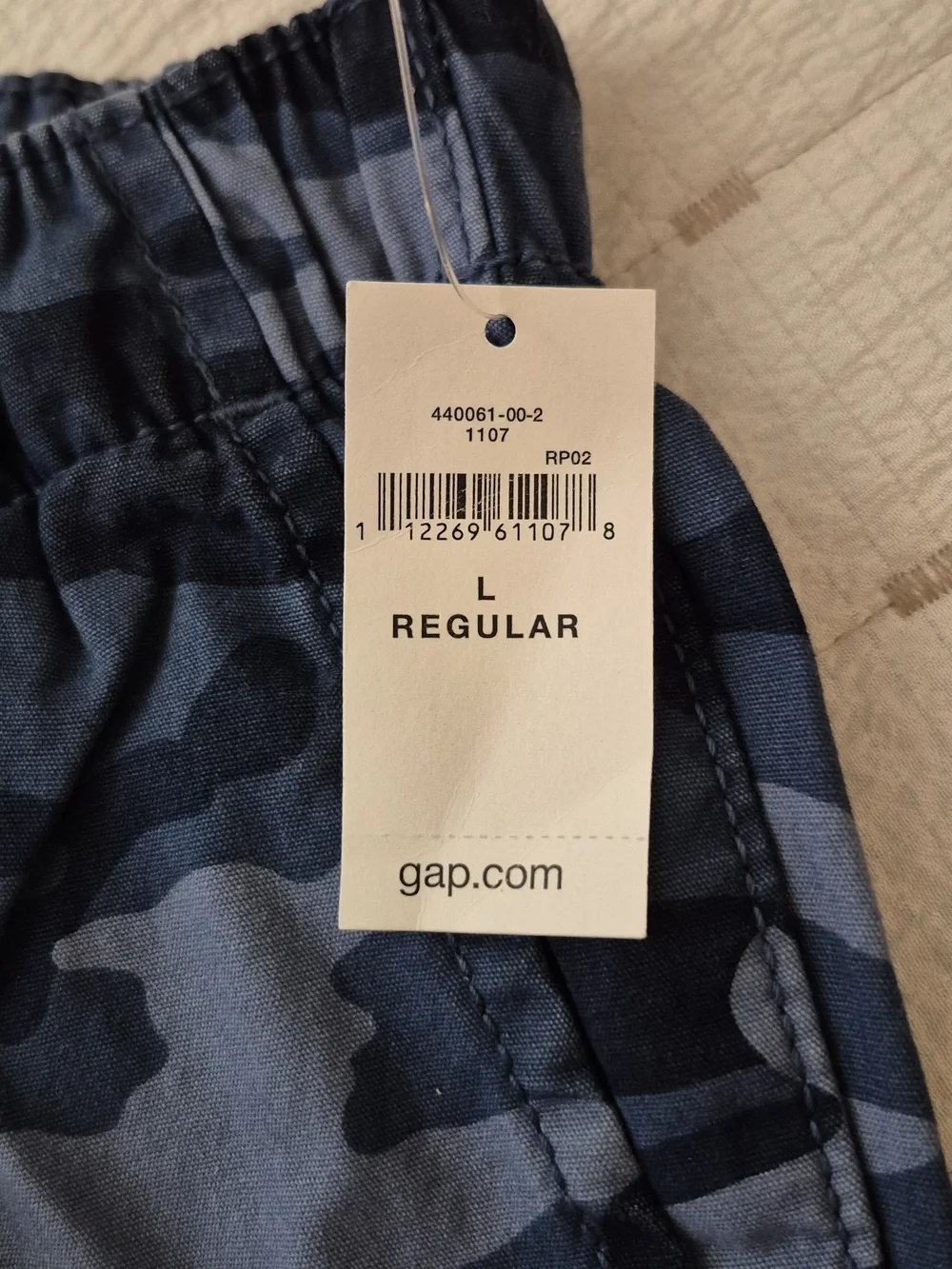 GAP Kids' Blue Camo Jogger Pants